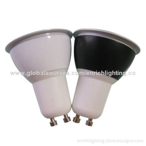 4 x 1W GU10 LED Spotlights with 85 to 265V AC Input Voltage, Sized 49.5 x 62mmNew